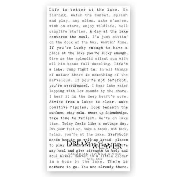 Lakes Wooden Sign | Cedar Mountain Studios - Picture 1 of 4